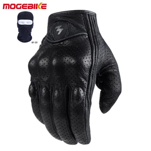 Masque Trou De Couleur Taille M Gants De Moto Rcycle En Cuir Véritable Pour Hommes Et Femmes, Étanches, Pour Écran Tactile, Pour Motocyclette, Pour Cross Stars