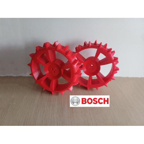 Lot 2 roues robot tondeuse tout-terrain Bosch Indego 300/350/400/500/700