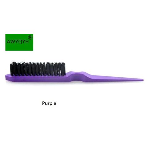Brosse À Cheveux Pour Salon,Ligne Mince,Pour Taquiner,Peigne À Trois Douzaines De Cheveux - Type Purple 