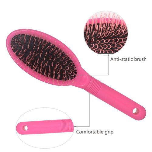 Brosse À Cheveux Professionnelle Antistatique,Peigne De Soins Pour Perruque,Rangée Incurvée,Masseur De Cuir Chevelu,Outils De Coiffure - Type Violet 