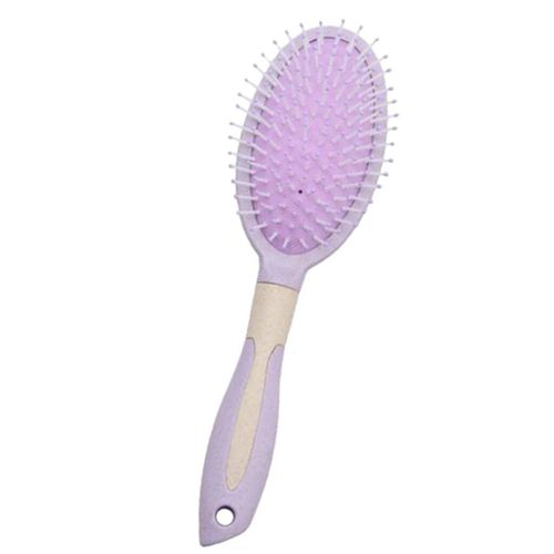 Brosse À Cheveux Portable Avec Coussin Flexible,Poignées,Peigne De Pêche,Moyen,Court,Optique,Fin,Fin,Bouclé,Ondulé,Afro,Droit - Type Light Purple 
