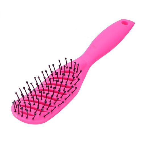 Brosse À Cheveux Portable Travelfolding,Peigne De Poche Compact,Double Tête,Anti-Leges,4 Couleurs - Type Pink 1pcs 