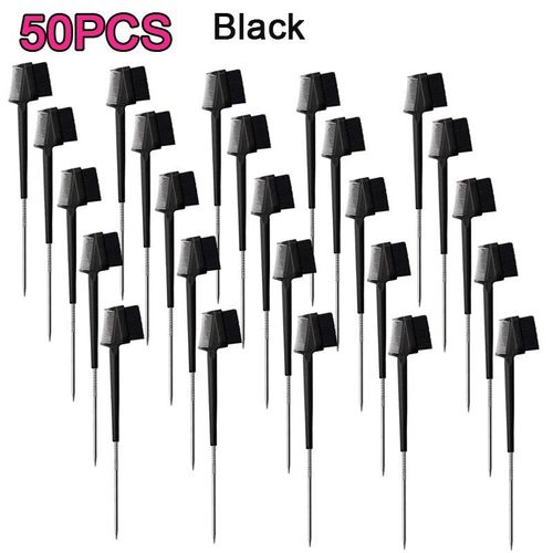 Brosse À Cheveux À Queue De Rat,Peigne De Coiffure,Brosse À Bord,Double Face,Salon,Longue Queue De Rat En Métal,3n1,50pcs - Type Black 50pcs 