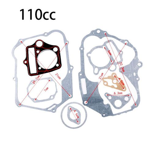 Jeu De Joints De Piston Horizontaux Pour Pit Bike,Joints De Moteur Pour Zongshen Loncin Lifan Kayo D343,Rl Go,70 Cc,90 Cc,110 Cc - Type 110cc Set