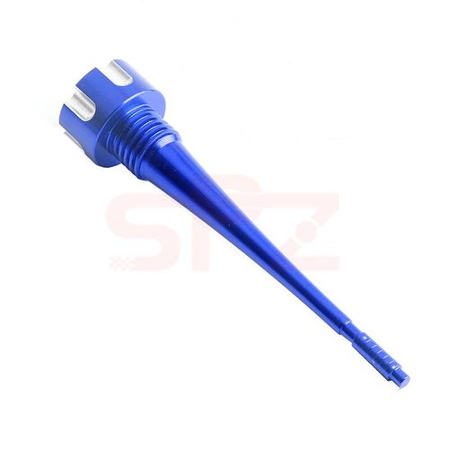 Jauge D'huile Moteur Cnc Tout-Terrain Rl,Accessoires De Moto,Adaptée Pour Xr50,Crf50,Poly,Crf 70,110,125cc,Boue,Pit Bike - Type Bleu