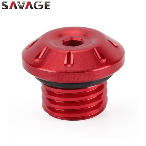 Boulon De Remplissage D'huile Moteur Droit Pour Yamaha,Fj09,Fz09,Adapté Pour Moto Yamaha Ugger 9,Ightggler900,Ightxsr900,Intérieur En 850,Ight-Max 500,560,560,Xp - Type Rouge