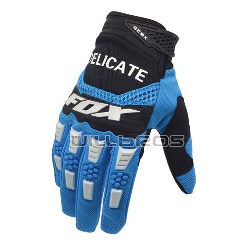 Couleur Bleu Taille L Gants De Moto En Renard Pour Hommes, Pour Motocross, Enduro Guantes Moto Cross Off-Road Mx Bmx Dirtpaw Racing Atv Utv Cyclisme