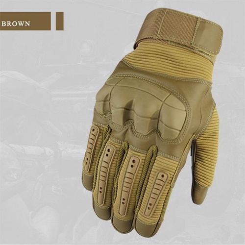 Couleur Marron Taille M Gants De Moto En Cuir Pour Hommes, Équipement De Protection Pour Motocross, Course D'enduro