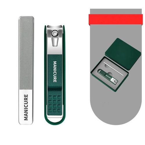 Ensemble De Coupe-Ongles Pour Hommes Et Femmes,Ensemble Complet De Nouvelles Boîtes À Outils De Pédicure De Haute Qualité Pour Coupe Ongles Spéciaux,Allemagne - Type Dark Green 2pcs #A 