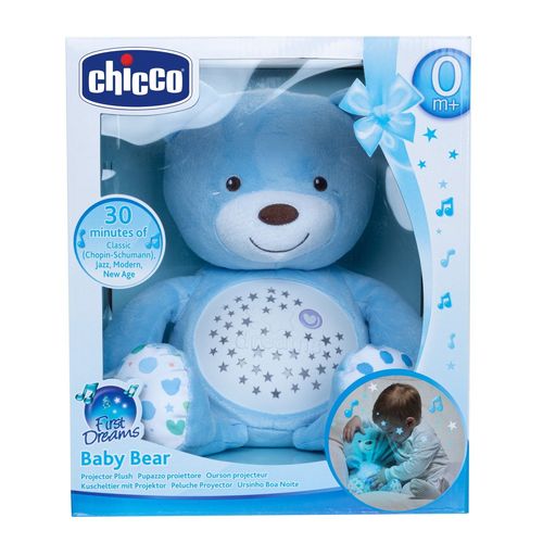 First Dreams Ourson Projecteur Baby Bear Bleu