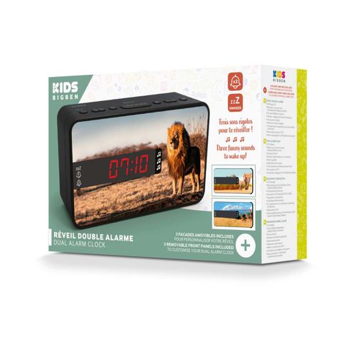 "Réveil double alarme - Affichage LED Réveil via 3 Buzzers Fonction Sleep, Snooze