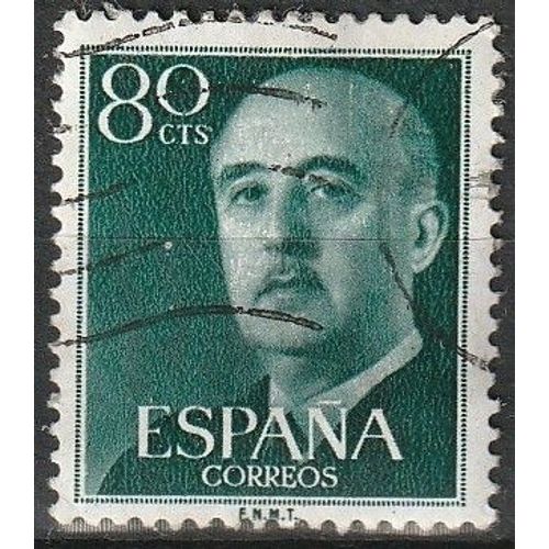 Espagne, Général Franco 80cts, Timbre Oblitéré 1955 N° 863
