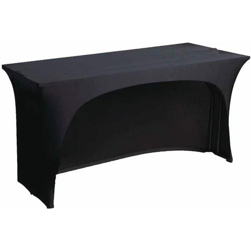 Nappe Table Rectangulaire Arc Spandex 6ft Noir