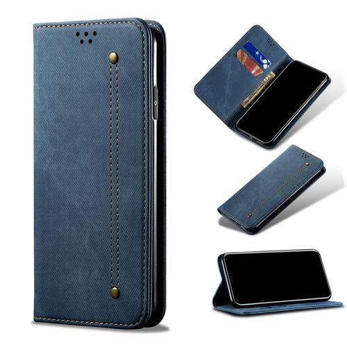 Coque Samsung Galaxy S22+,Etui De Telephone En Cuir Pu Pour Samsung Galaxy S22+,Etui Portefeuille 2 Emplacements Pour Cartes,1 Money Pocket,Coque Pour Samsung Galaxy S22+,Bleu