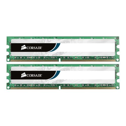 CORSAIR Value Select - DDR3 - kit - 8 Go: 2 x 4 Go - DIMM 240 broches - 1600 MHz / PC3-12800 - CL11 - 1.5 V - mémoire sans tampon - non ECC