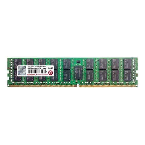 Transcend - DDR4 - module - 16 Go - DIMM 288 broches - 2400 MHz / PC4-19200 - CL17 - 1.2 V - mémoire enregistré - ECC