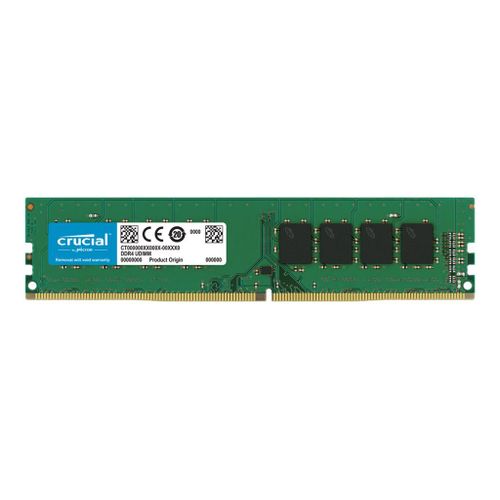 Crucial - DDR4 - module - 16 Go - DIMM 288 broches - 3200 MT/s / PC4-25600 - CL22 - 1.2 V - mémoire sans tampon - non ECC
