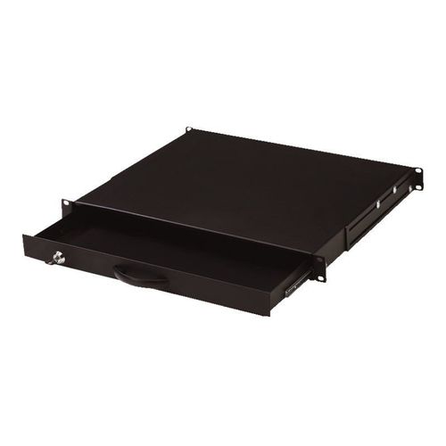 DIGITUS Professional Line DN-19 KEY-1U-SW - Tiroir pour clavier - noir, RAL 9005 - 1U - 19" - pour P/N: DN-19 16U-6/6-EC, DN-19 22U-6/6-EC, DN-19 47U-6/8, DN-19 SRV-47U-8-SW-G