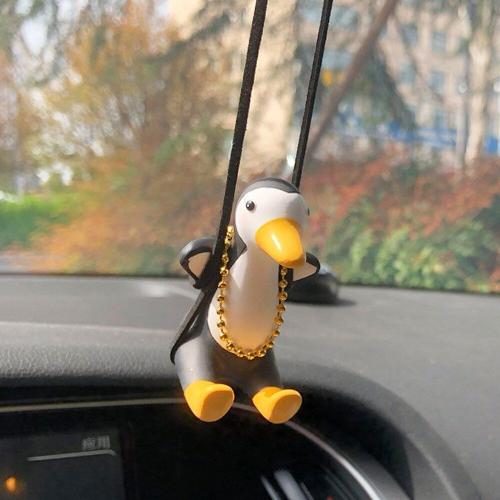 Accessoires intérieur de voiture balançoire pingouin pendentif