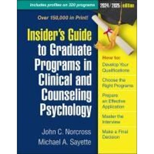 Insider's Guide To Graduate Programs In Clinical And Counseling Psychology