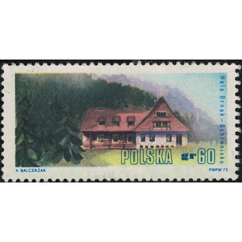 Pologne 1972 Used Hala Ornak Abri Maison Montagne Tatras Occidentales Y&t Pl 2051 Su