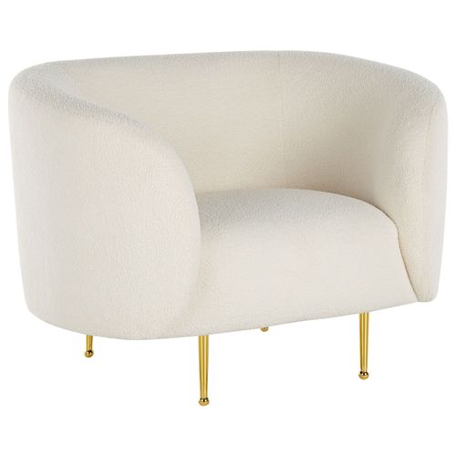 Fauteuil Loen Bouclé Blanc