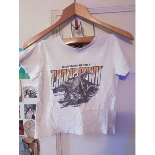 Pyjama Short Blanc/Bleu Motifs Colorés 6 Ans Jurassic World.