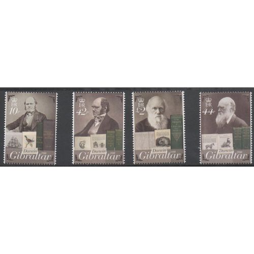 Gibraltar Timbres Charles Darwin 2009