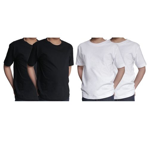T Shirts Enfant Lot De 4 Uni Ozabi Basic
