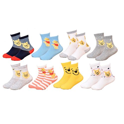 Chaussettes Enfant Licence Winnie L'ourson Fantaisie -Assortiment Modèles Photos Selon Arrivages- Pack De 9 Paires Garçon