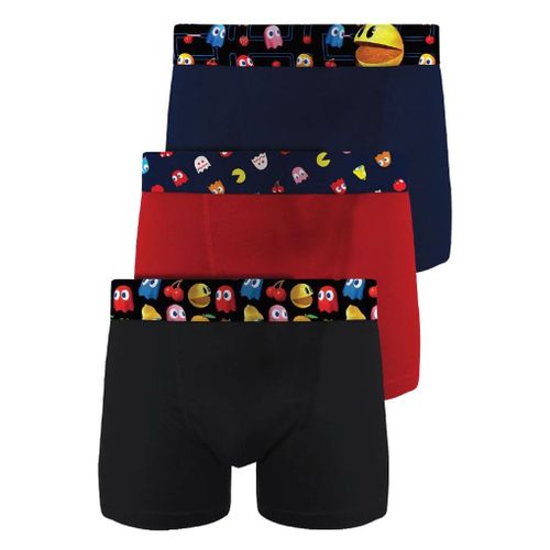Boxer No Publik Featuring Pacman Homme Confort Et Fantaisie En Coton -Assortiment Modèles Photos Selon Arrivages- Pack De 3 Boxers Uni 1536 En Coton