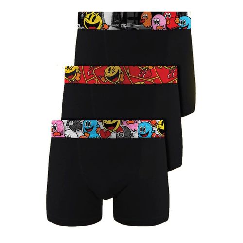 Boxer No Publik Featuring Pacman Homme Confort Et Fantaisie En Coton -Assortiment Modèles Photos Selon Arrivages- Pack De 3 Boxers Uni 1531 En Coton