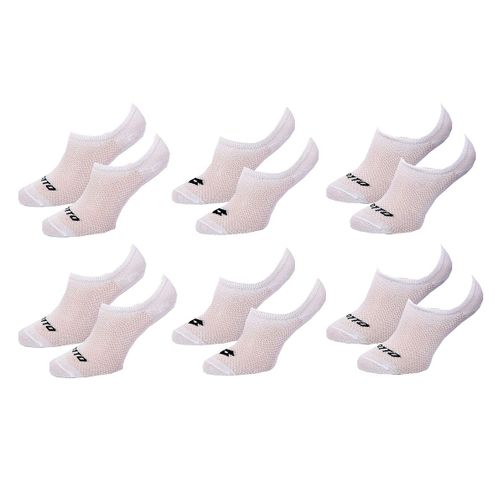 Chaussettes Homme Lotto Sneaker Pack De 6 Paires Footies Lotto Blanc