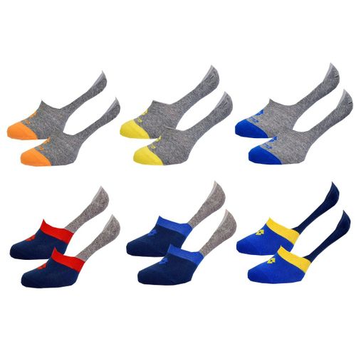 Chaussettes Homme Lotto Sneaker Pack De 6 Paires Footies Lotto Multicolore