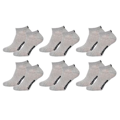Chaussettes Homme Lotto Sneaker Pack De 6 Paires Sneaker Lotto Grises