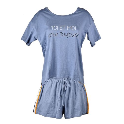 Pyjama Court Femme Little Unicorn Line Mc11 Bleu