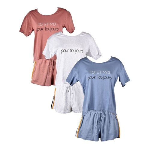 Pyjama Court Femme Little Unicorn Line Mc11 Pack De 3