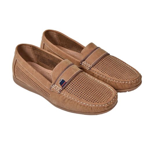 Mocassins Pour Doublure Cuir Premiums Chaussure D'été Qualité Et Confort 20a86 Taupe