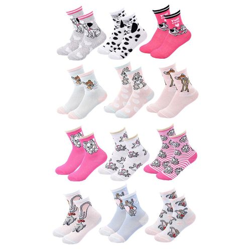 Chaussettes Fille Licence Pack De 12 Paires Surprise Pack 12 Disney Classic