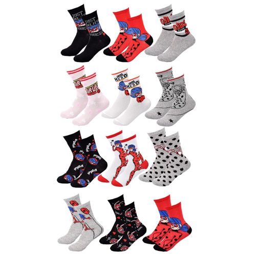 Chaussettes Fille Licence Pack De 12 Paires Surprise Pack 12 Lady B