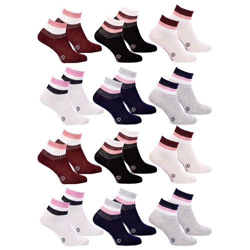 Chaussettes Enfant Quarter Sergio Tacchini Lot De 12 Pack De 12 Paires 9248