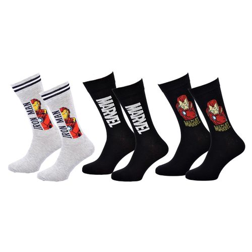 Chaussettes Pack Cadeaux Homme Superheros Pack 3 Paires Iron24