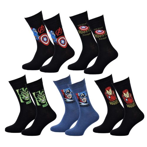 Chaussettes Pack Cadeaux Homme Superheros Pack 5 Paires Aven24