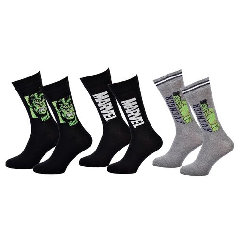 Chaussettes Pack Cadeaux Homme Superheros Pack 3 Paires Hulk24