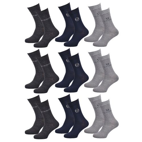 Chaussettes Homme Ville Sergio Tacchini Pack De 9 Paires 0687 Gris