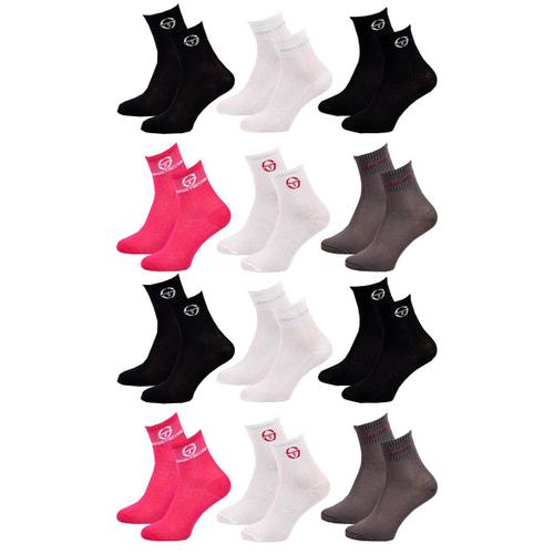 Chaussettes Enfant Quarter Sergio Tacchini Lot De 12 Pack De 12 Paires 0164