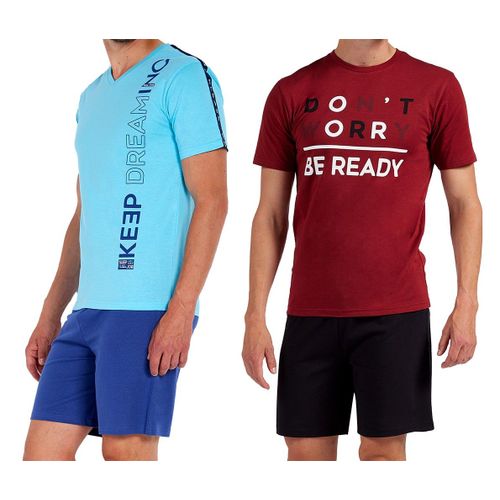 Pyjama Court Coton Vibe Pack De 2