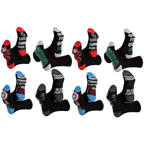 Chaussettes Pack Homme Avengers Pack De 8 Paires 4862