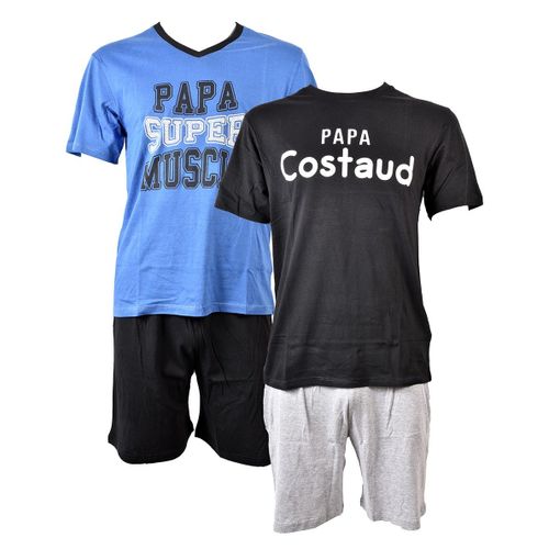 Pyjama Court Coton Musc Pack De 2