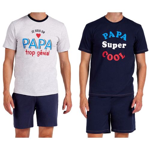 Pyjama Court Coton Amo Pack De 2